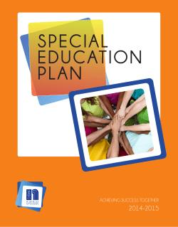 special education plan