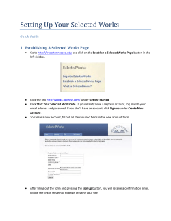 Selected Works Guide