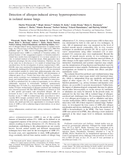 Detection of allergen-induced airway - AJP-Lung