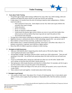 Toilet Training - Yukon Child Development Centre