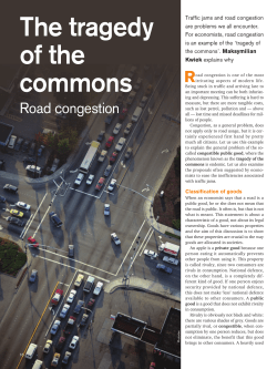 The tragedy of the commons
