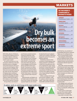 Dry bulk becomes an extreme sport