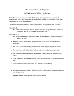 Build Grammar Skills: Parallelism