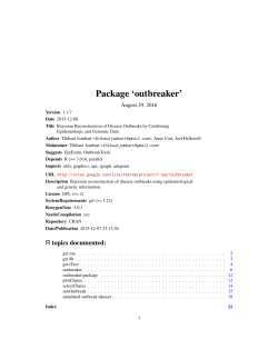 Package `outbreaker`