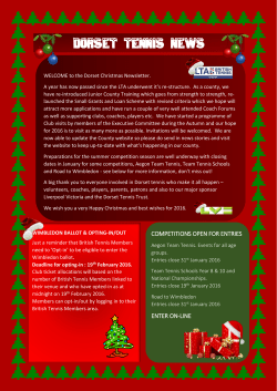 Christmas 2015 - Tennis Dorset | Home of the Dorset LTA