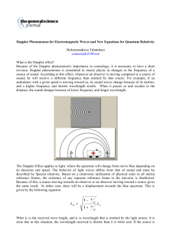 Doppler phenomenon for electromagnetic waves and new