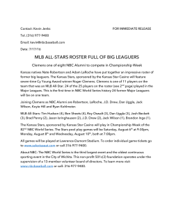 NBC Press Release &ndash; MLB Roster as a PDF