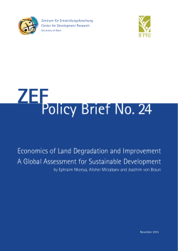 - Center for Development Research (ZEF)