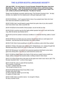 transcript - The Ulster-Scots Language Society