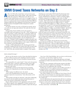 SMW Crowd Taxes Networks on Day 2
