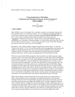 From Inclusivism to Pluralism