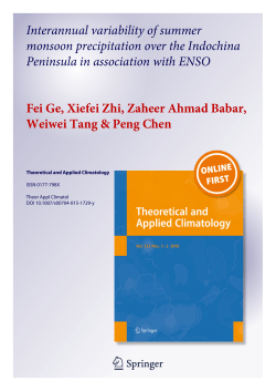 Interannual variability of summer monsoon precipitation over the