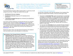 Annual Fee Disclosure Statement