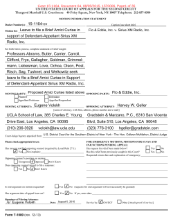 15  1164  cv Leave to file a Brief Amici Curiae in support of