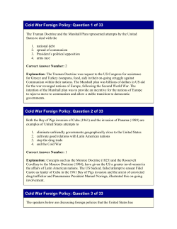 Cold War Foreign Policy