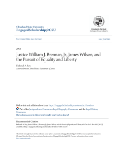 Justice William J. Brennan, Jr., James Wilson, and the Pursuit of