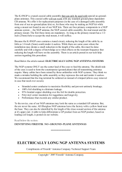 ELECTRICALLY LONG NGP ANTENNA SYSTEMS