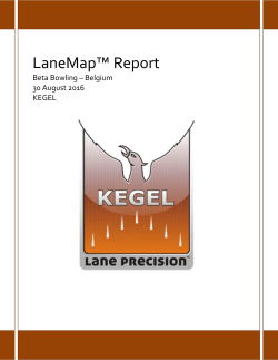 LaneMap&trade; Report