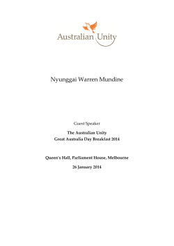 Nyunggai Warren Mundine