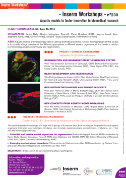 Inserm Workshops -n&deg;230