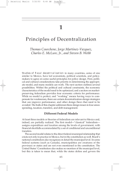 Principles of Decentralization