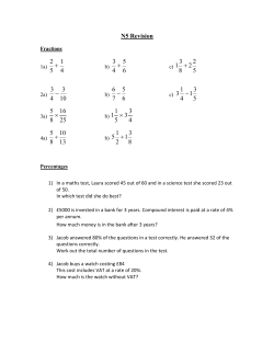Fractions Homework