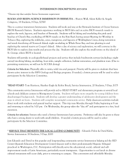 rocks and reefs: science immersion in bermuda