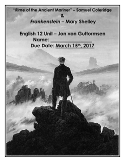 Rime/Frankenstein Packet - University Place School District