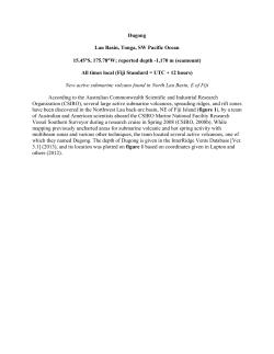 Dugong Lau Basin, Tonga, SW Pacific Ocean 15.45&deg;S, 175.78&deg;W