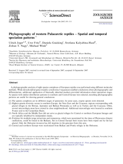 Phylogeography of western Palaearctic reptiles