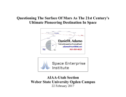 Questioning Mars As The Ultimate Pioneering Destination In Space