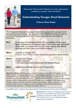 Understanding Younger Onset Dementia