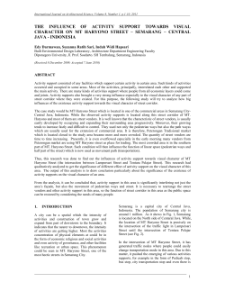 THE INFLUENCE OF ACTIVITY SUPPORT TOWARDS VISUAL