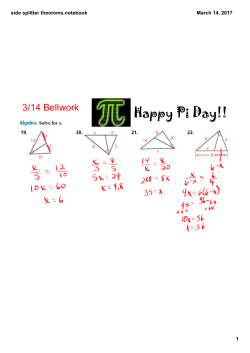 side splitter theorems.notebook
