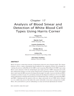 Analysis of Blood Smear and Detection of White Blood Cell Types