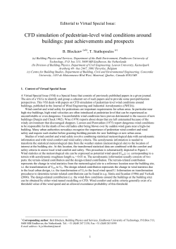 CFD simulation of pedestrian-level wind conditions around buildings