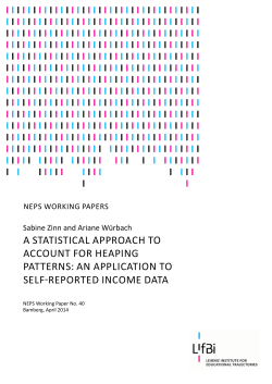 a statistical approach to account for heaping patterns