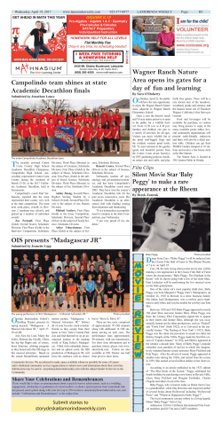 Lamorinda Weekly issue 4 volume 11