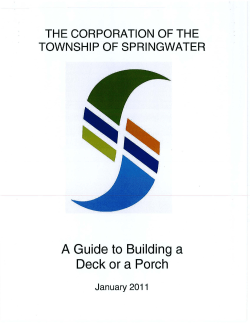 A Guide to Building a Deck or a Porch