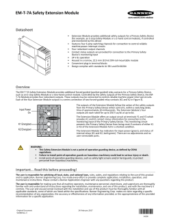 EM-T-7A Safety Extension Module