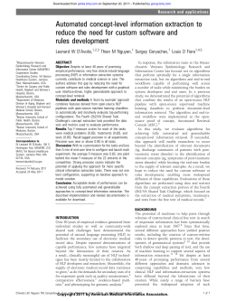 Automated concept-level information extraction to