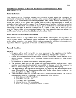 School Buildings Policy and Application