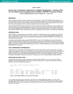 133-2010: Evolve from a Carpenter`s Apprentice to a Master