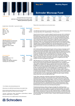 Schroder Microcap Fund