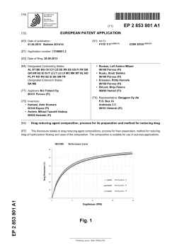 Drag reducing agent composition, process for its preparation and