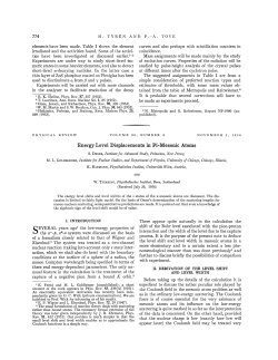 Energy Level Displacements in Pi