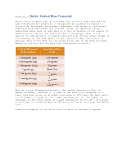 PA_M7_S3_T1_Metric Units of Mass Transcript