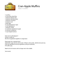Cran-Apple Muffins