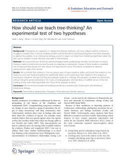 How should we teach tree-thinking? An experimental test of two