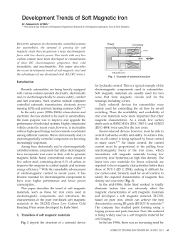 Development Trends of Soft Magnetic Iron